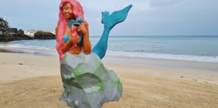 Mermaid of Zennor graces St Ives station