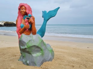 Mermaid of Zennor graces St Ives station