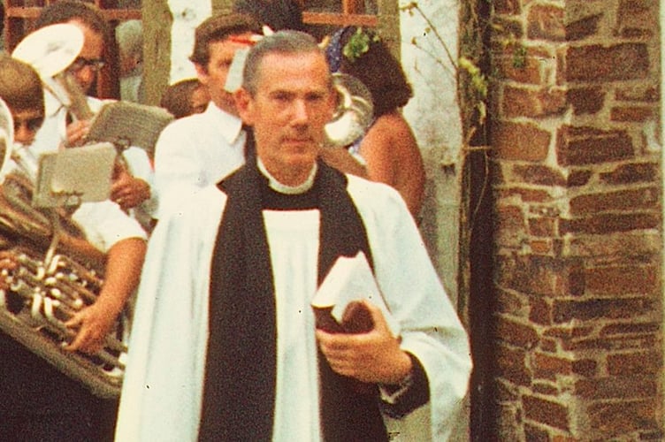 The Rev Anthony Mapplebeck pictured in Mevagissey where he was the vicar.