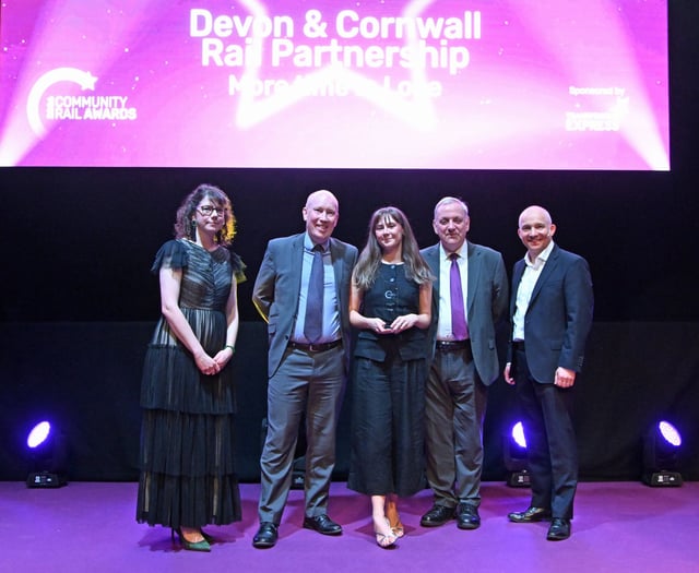 Looe rail project wins national award for tourism boost  