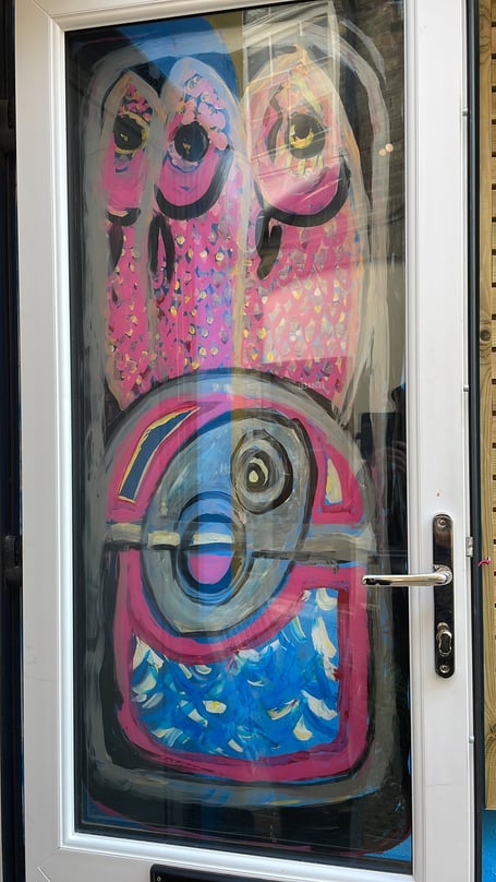 One of the door artworks that has been created (Picture: Newquay BID)