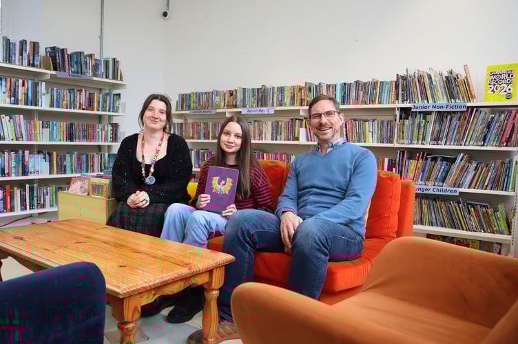 Mia Thompson-Pranauskas (Customer Experience Shift Supervisor, Real Ideas) Jennifer Hooper (Author of The Dragons) and Ed Hart (Venue & Partnership Lead, Real Ideas)