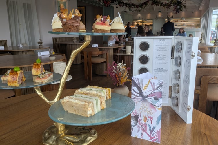 The Ugly Butterfly Afternoon Tea features sweet treats, savoury snacks and delicate finger sandwiches presented on a tiered stand (Picture: Warren Wilkins)