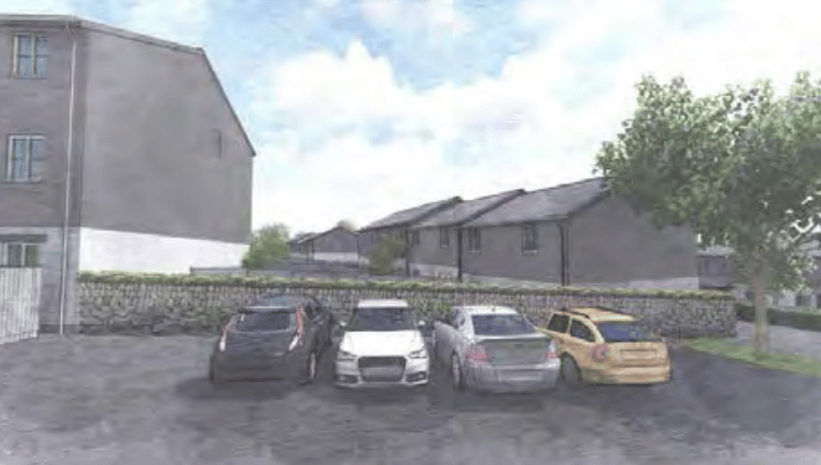 An image of what part of the housing estate could look like