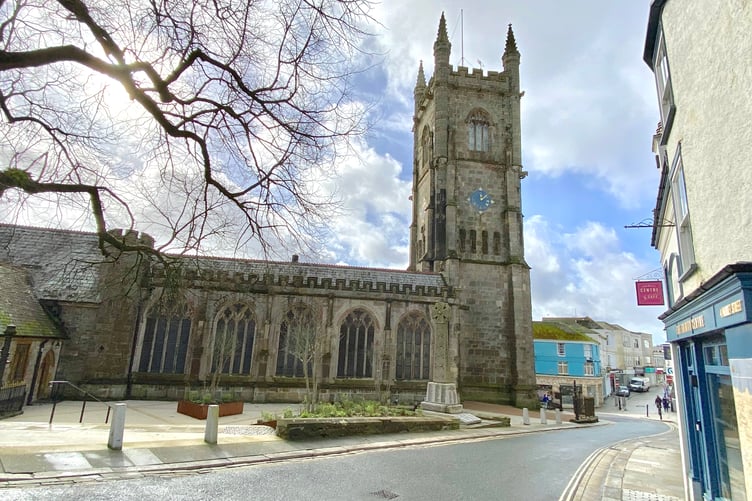 The walk of witness in St Austell will be starting at the new piazza outside Holy Trinity Church. (Picture: Andrew Townsend)