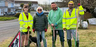 Volunteers give neglected area spruce up