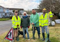 Volunteers give neglected area spruce up