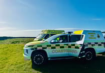 Young woman on cliff brought to safety