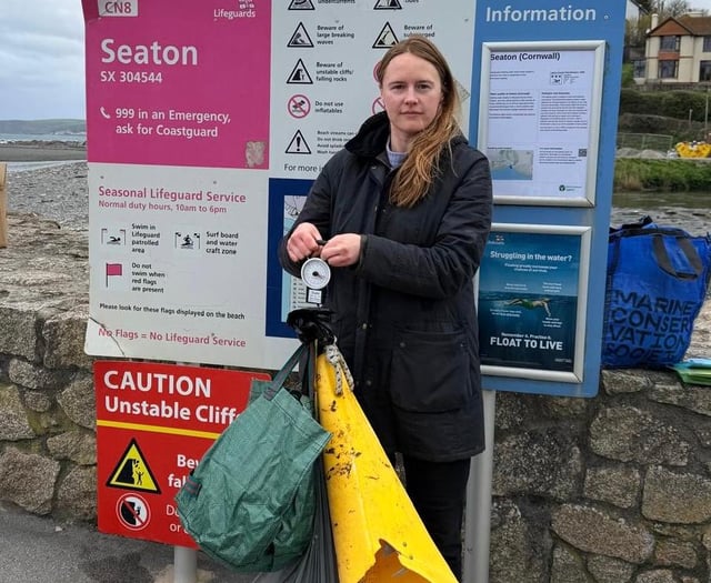MP lends a hand at beach clean up