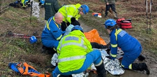 Coastguard rescue orthopaedic surgeon after coastal fall