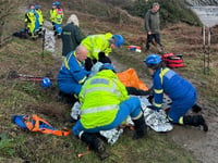 Coastguard rescue orthopaedic surgeon after coastal fall