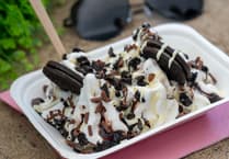 Free ice cream being served up