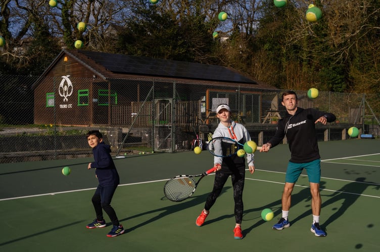 Truro Tennis Club was served up £10,000 through the fund