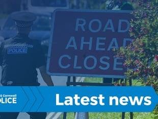 A-road closed after two car crash in Cornwall