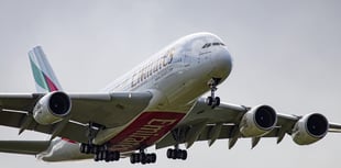 Plane spotters out in force to watch superjumbo land
