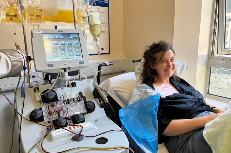 Jessica having plasma exchange