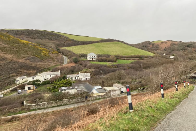 A valley covered in trees runs down to the hamlet at Millook in North Cornwall. (Picture: Andrew Townsend)