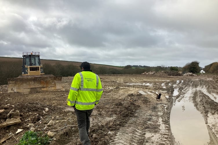The site where Winfield Transport Limited deposited waste (Picture: Environment Agency)