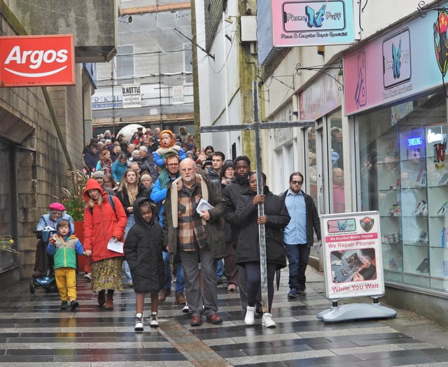 Hundreds join annual walk of witness