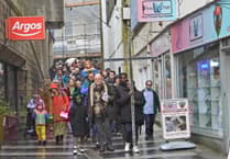 Hundreds join annual walk of witness in centre of St Austell