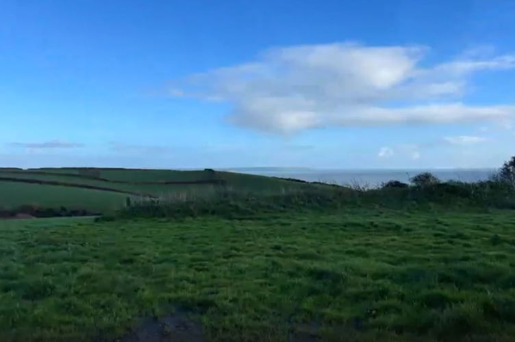 The houses were proposed for this clifftop site in Mevagissey.