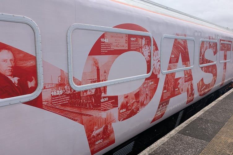 Exhibition train in Newquay.