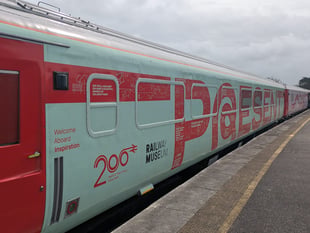 Inspirational exhibition train stops off at Newquay station