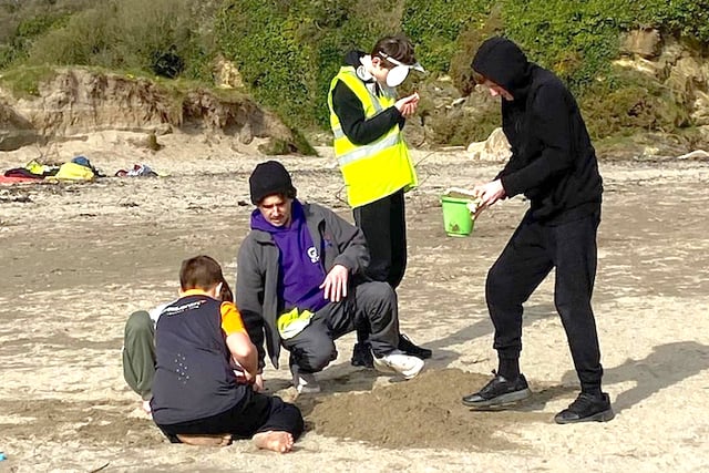 Break for children from devastated school
