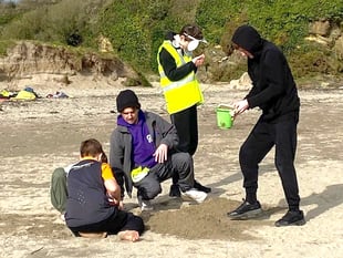 Break for children from devastated school