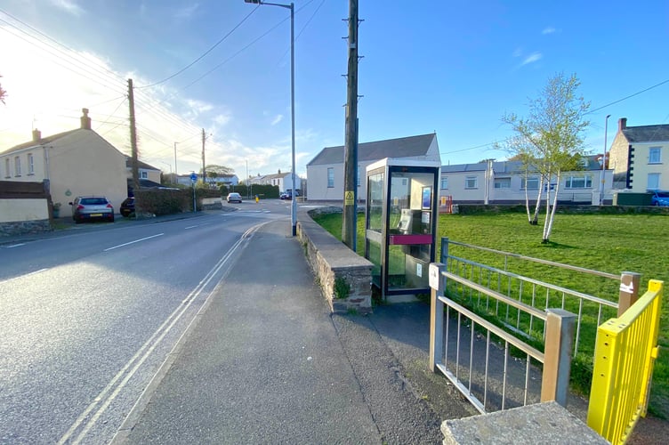 The telephone box at the junction of Daniels Lane and Bucklers Lane in St Austell. (Picture: Andrew Townsend)