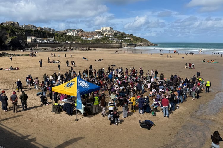 The egg hunt was one of Newquay Lions Club’s most popular Easter events to date