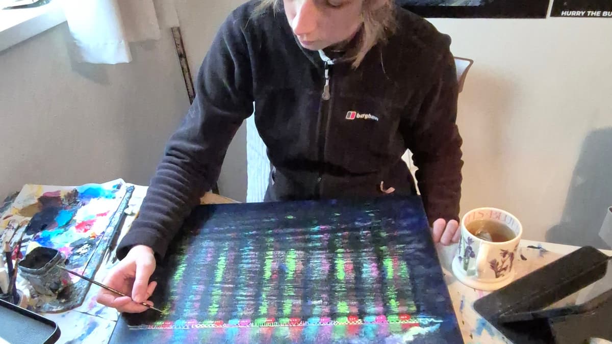 Artist's painting chosen as the cover for band's new album