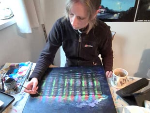 Artist's painting chosen as the cover for band's new album