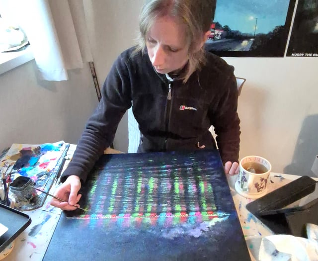 Artist's painting chosen as the cover for band's new album