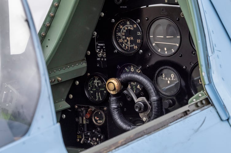 Image shows some of the details and instruments within the historic cockpit. A historic RAF Spitfire touched down in Cornwall today as part of the nationwide Spitfire 90 Tour, marking 90 years since the iconic aircraftâs first flight and raising funds for two important RAF charities.The legendary aircraft arrived at Cornwall Airport Newquay (CAN) at 1148 hrs on Thursday 16 April, drawing aviation enthusiasts, personnel and special guests eager to witness a living piece of British history.The visit formed part of the Spitfire 90 Tour, delivered by Spitfire.com and supported by the Battle of Britain Memorial Flight. The tour commemorates the Spitfireâs first flight in 1936 and aims to raise funds for both the Mark Long Trust and the RAF Benevolent Fund, supporting serving personnel, veterans and their families.Despite bestlaid plans, unpredictable weather required adjustments to the flyingprogramme, resulting in the Cornwall visit taking place on Thursday 16 April rather than the originally advertised date, Wednesday 15 April. The changes highlighted the complexities of operating historic aircraft and the importance of safety led decision making.Among those fortunate enough to witness the Spitfire on the ground was BAFTAawardwinning actor Warwick Davis.