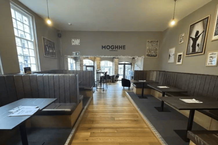 Inside the Moghe venue in Liskeard, bidding closes on the online auction on May 7