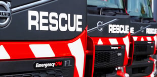 Firefighters called to tractor collision on Cornish road