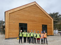 New community pavilion reaches milestone
