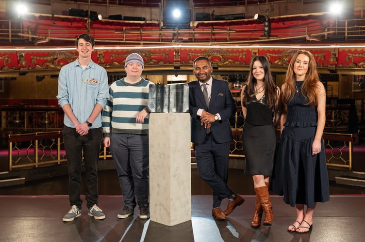 Manchester University's winning team.