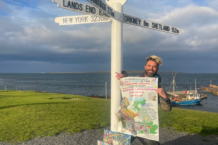Graham at John O'Groats