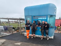Tamar Bridge booth gets new lease of life at football club