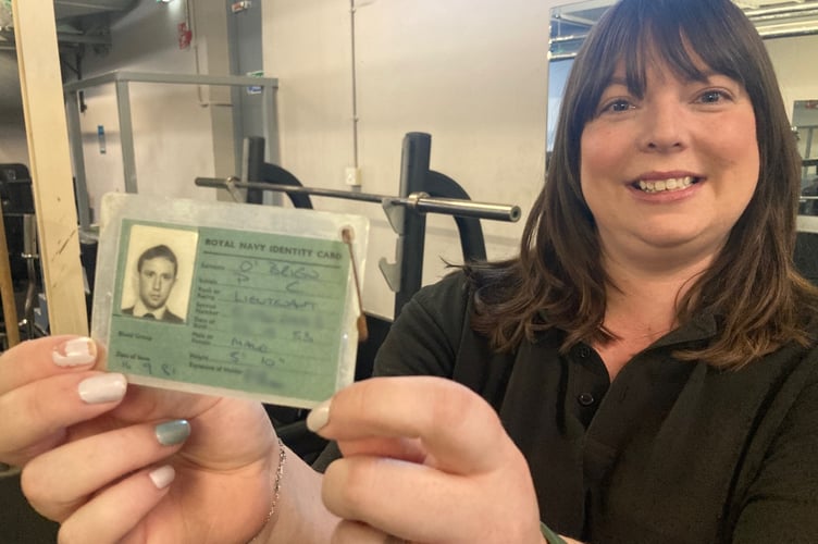 Morwenna Philpott with the mystery ID card