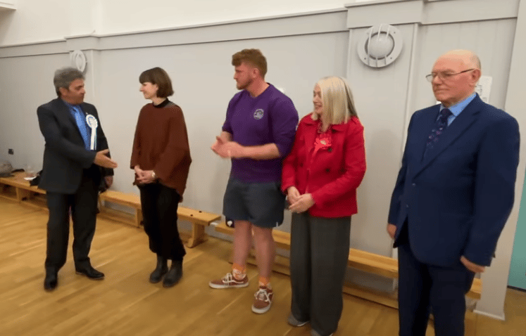 New Cornwall councillor Lyndon Harrison has criticised his rival for not shaking his hand after by-election win (Picture: Lee Trewhela/LDRS)