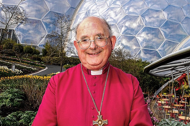 The Rt Revd Bishop Bill Ind at the Eden Project for his retirement in 2008