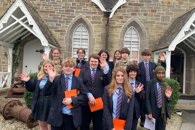 Penair students taking part in the Malcolm Doolin Award for Local History Research