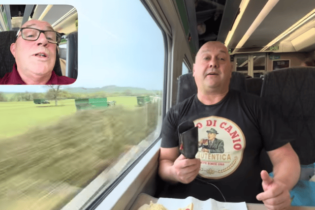 Cornish Hammers fan stuns passengers with hair straightener grill