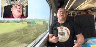Cornish Hammers fan stuns passengers with hair straightener grill