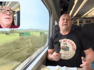 Cornish Hammers fan stuns passengers with hair straightener grill
