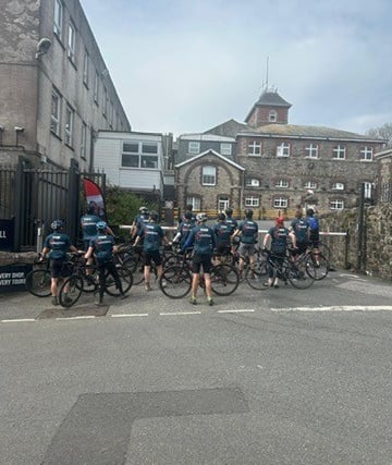 Bike ride from Kent to Cornwall raises funds for two charities
