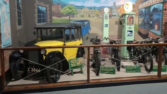 The Austin 7 on display at Flambards